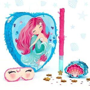 Mermaid Piñata Treasure Hunt Kit For Kids Parties